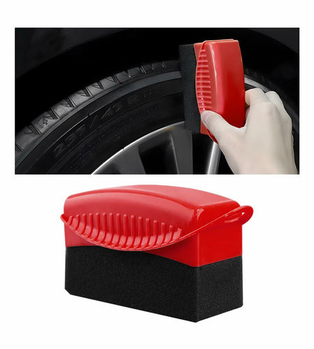 Ohleats Tire Dressing Applicator Pad with Lid Reusable Foam Red 1pcs