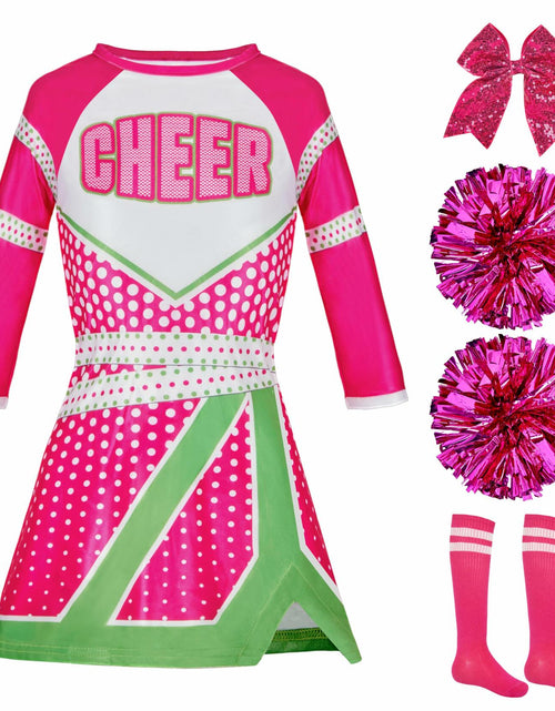 Load image into Gallery viewer, Spooktacular Creations Girls Cheerleader Costume Long Sleeve Size L
