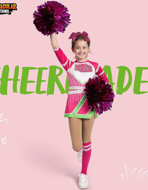 Load image into Gallery viewer, Spooktacular Creations Girls Cheerleader Costume Long Sleeve Size L
