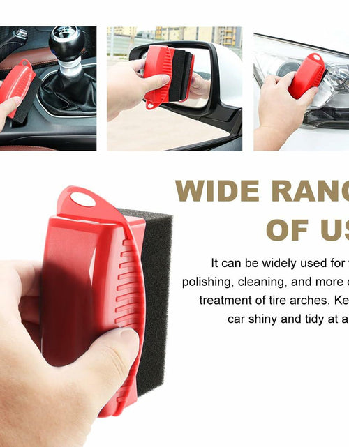 Load image into Gallery viewer, Ohleats Tire Dressing Applicator Pad with Lid Reusable Foam Red 1pcs
