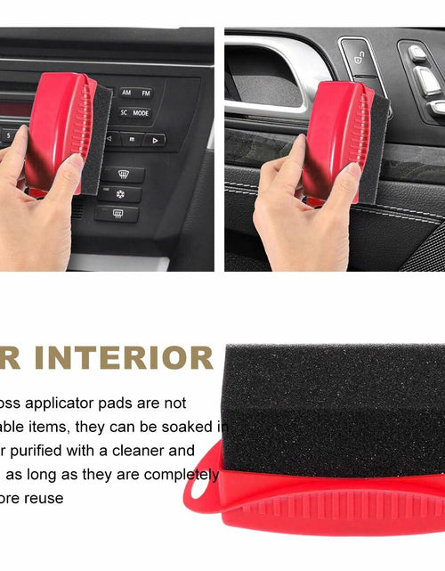 Load image into Gallery viewer, Ohleats Tire Dressing Applicator Pad with Lid Reusable Foam Red 1pcs
