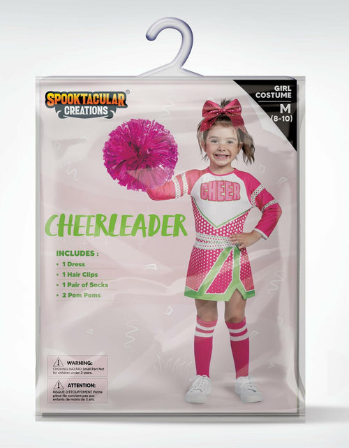 Load image into Gallery viewer, Spooktacular Creations Girls Cheerleader Costume Long Sleeve Size L
