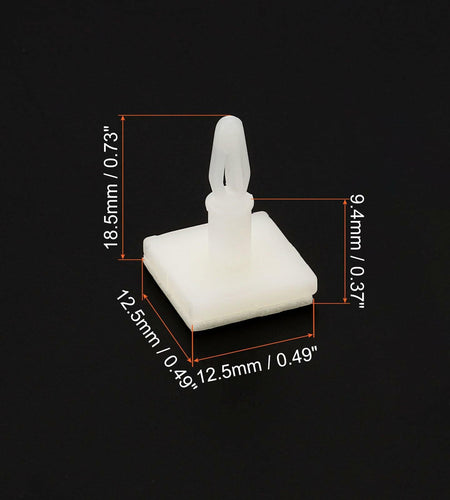 PATIKIL Sticky PCB Spacer Adhesive Standoffs 0.37" Height White 40 Pcs