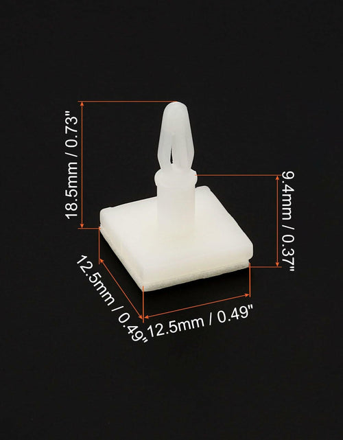 Load image into Gallery viewer, PATIKIL Sticky PCB Spacer Adhesive Standoffs 0.37" Height White 40 Pcs
