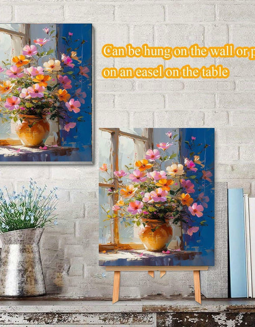 Load image into Gallery viewer, CraftyTime Paint by Numbers Kit Adult Beginner Flower 12x16 Inch Framed
