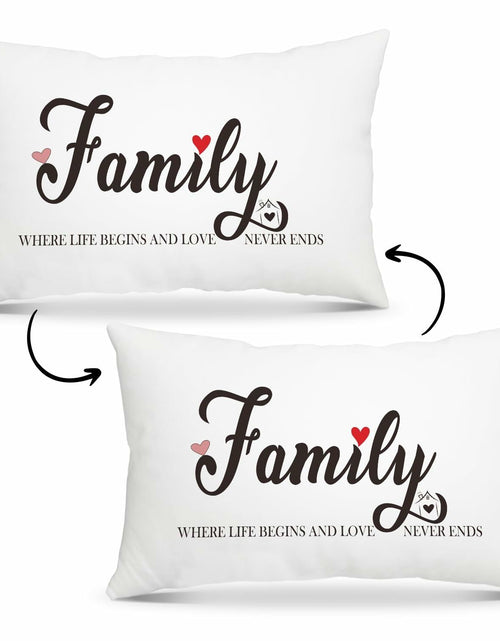 Load image into Gallery viewer, Fihjm Family Throw Pillow Cover 12x20 Beige Farmhouse Home Decor 24 Pack
