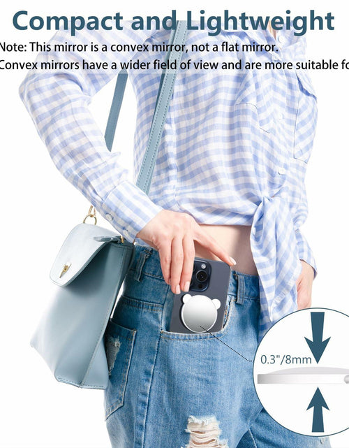 Load image into Gallery viewer, QxbBox Magnetic Selfie Mirror for Back Camera Compatible with Magsafe Case White
