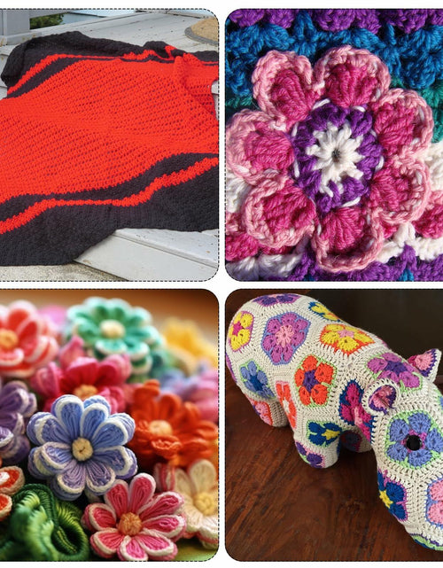 Load image into Gallery viewer, PATIKIL 10 Rolls Latch Hook Yarn Precut Rug Kit Light Grey
