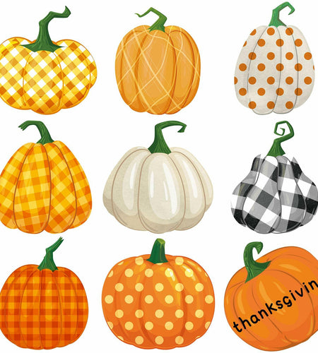 Cholemy 90 Pcs Pumpkin Cutouts Thanksgiving Fall Colorful Paper Decor
