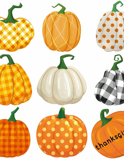 Load image into Gallery viewer, Cholemy 90 Pcs Pumpkin Cutouts Thanksgiving Fall Colorful Paper Decor
