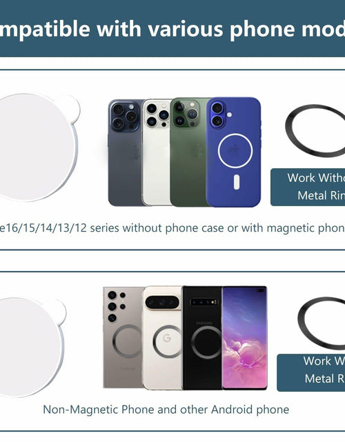 Load image into Gallery viewer, QxbBox Magnetic Selfie Mirror for Back Camera Compatible with Magsafe Case White
