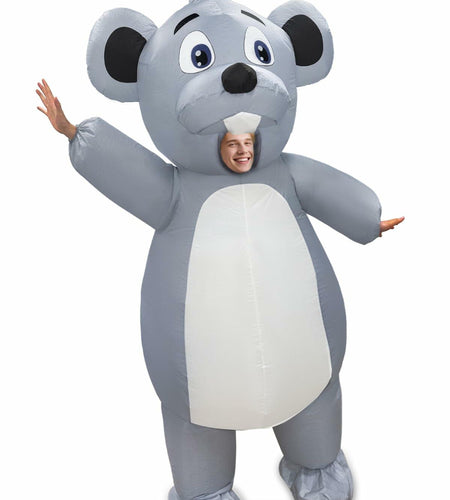 Camlinbo Inflatable Adult Blow Up Rat Costume Body Suit Multicolor One Size