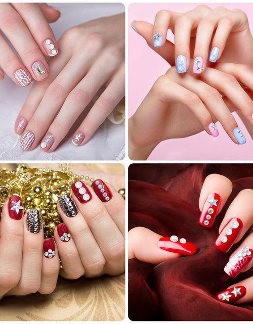 Load image into Gallery viewer, OIIKI 2 Sheets Face Eye Gems Stickers Rhinestone Body Nail Stickers White
