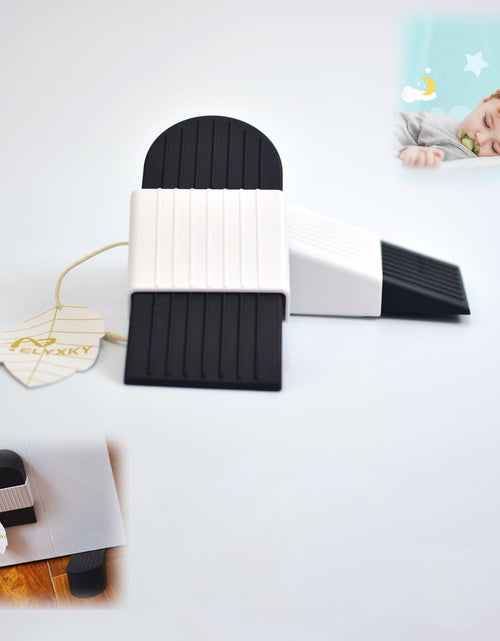 Load image into Gallery viewer, ELYXKY Rubber Door Stopper King-Size 2PCS Heavy-Duty Non-Slip Black
