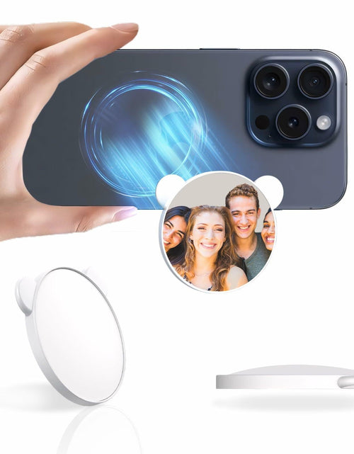 Load image into Gallery viewer, QxbBox Magnetic Selfie Mirror for Back Camera Compatible with Magsafe Case White

