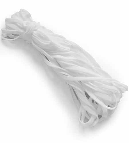 Trims by the Yard 1/4" Ultra Soft Knit Elastic Band 10 Yards White