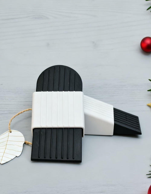 Load image into Gallery viewer, ELYXKY Rubber Door Stopper King-Size 2PCS Heavy-Duty Non-Slip Black

