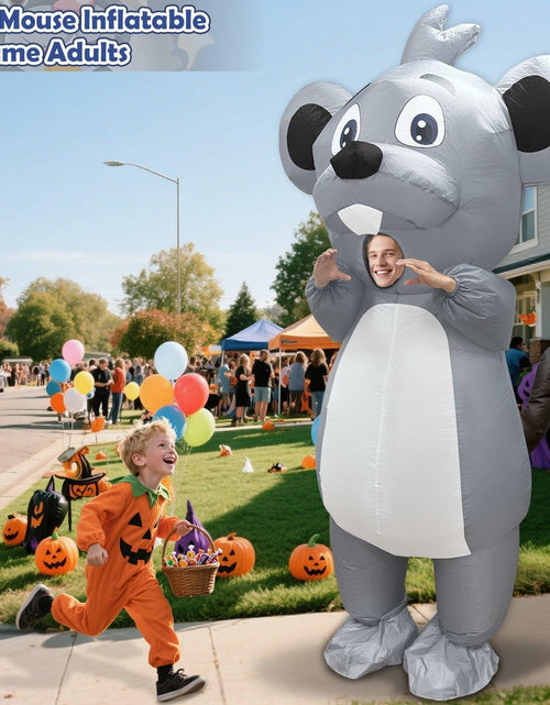 Load image into Gallery viewer, Camlinbo Inflatable Adult Blow Up Rat Costume Body Suit Multicolor One Size
