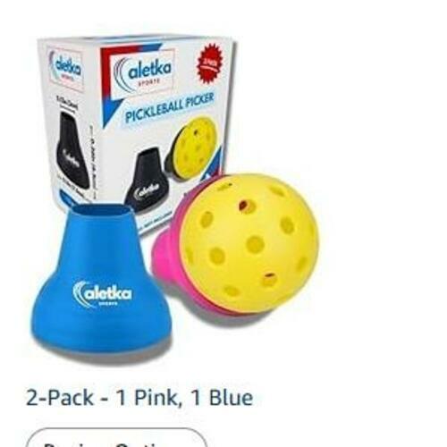 Load image into Gallery viewer, aletka 2-Pack Pickleball Ball Retriever Paddle Suction Cup Blue Pink
