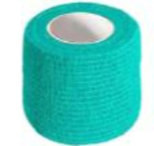 Load image into Gallery viewer, Cramer Eco-Flex Self-Stick Stretch Tape Teal 2"x5yd Single Roll
