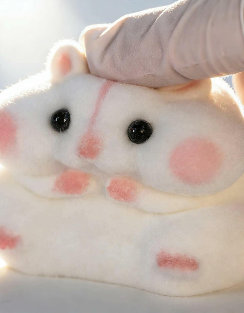 Load image into Gallery viewer, Generic Handmade Taba Squishy Hamster Toy Soft Silicone Mochi White
