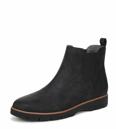 Dr. Scholl's Women's Northbound Ankle Boot Black Smooth Size 8 W
