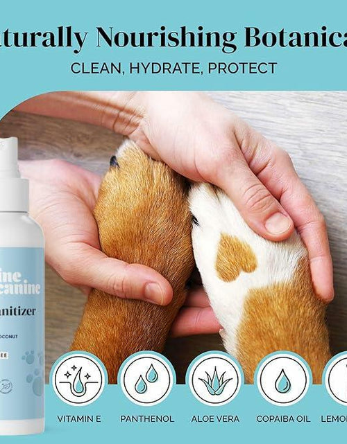 Load image into Gallery viewer, Dog Paw Cleaner Spray 5.1oz Alcohol Free Coconut Aloe Copaiba Lemongrass USA
