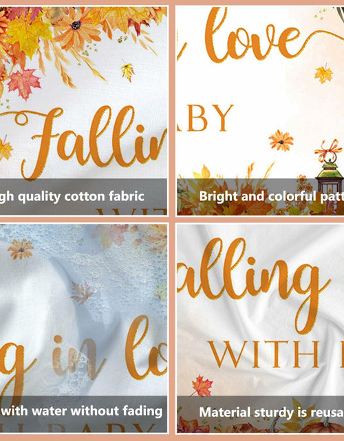 Load image into Gallery viewer, AIBIIN Baby Shower Pumpkin Backdrop Yellow 70.8x43.3 inch Fall Decor
