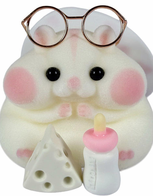 Load image into Gallery viewer, Generic Handmade Taba Squishy Hamster Toy Soft Silicone Mochi White
