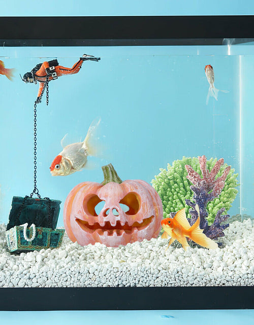 Load image into Gallery viewer, Pumpkin Shaped Fish Hideout House Tank Decor Aquarium Fish Tank Decoration
