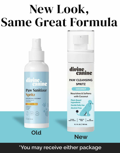 Load image into Gallery viewer, Dog Paw Cleaner Spray 5.1oz Alcohol Free Coconut Aloe Copaiba Lemongrass USA
