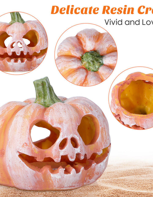 Load image into Gallery viewer, Pumpkin Shaped Fish Hideout House Tank Decor Aquarium Fish Tank Decoration

