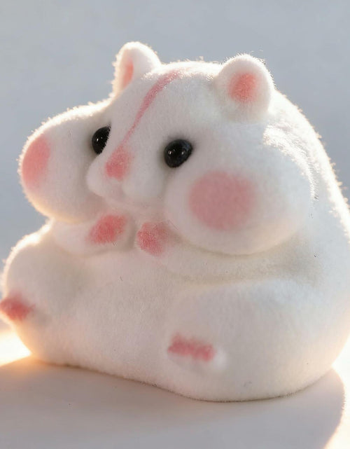 Load image into Gallery viewer, Generic Handmade Taba Squishy Hamster Toy Soft Silicone Mochi White

