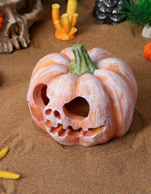 Load image into Gallery viewer, Pumpkin Shaped Fish Hideout House Tank Decor Aquarium Fish Tank Decoration
