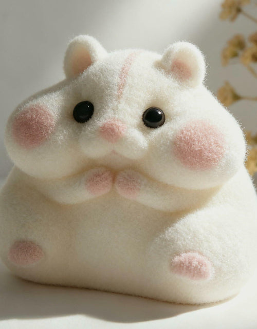 Load image into Gallery viewer, Generic Handmade Taba Squishy Hamster Toy Soft Silicone Mochi White
