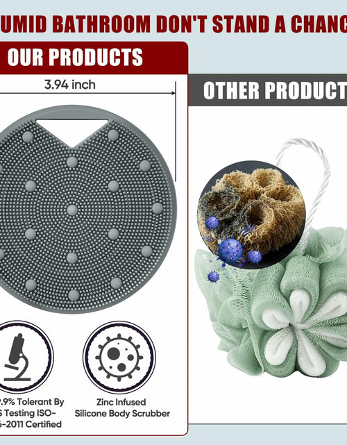 Load image into Gallery viewer, Canroom Silicone Body Scrubber for Men Women - Anti Zinc Infused-Exfoliating
