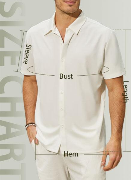 Load image into Gallery viewer, JEKAOYI Men's Stretch Wrinkle-Free Dress Shirt Button Down Beige Size L
