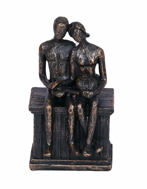 Load image into Gallery viewer, PUHOZN Iron Swing Couple Sculpture Wedding Love Statue Copper Classic Size
