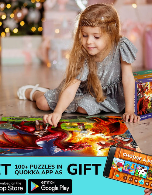 Load image into Gallery viewer, QUOKKA 100 Pc Kids Puzzles Ages 4-8 Pirates Constructions Animals Cardboard
