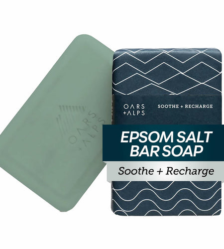 Oars + Alps Exfoliating Moisturizing Bar Soap Men Deep Clean Epsom Salt 1pk