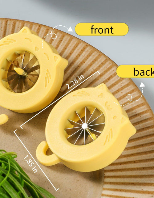 Load image into Gallery viewer, NECOOKS Cute Cat Green Onion Slicer 12 Stainless Steel Blades 1 Pack
