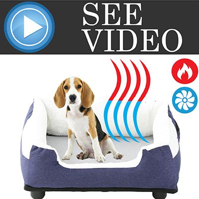 Load image into Gallery viewer, Pet Life "Dream Smart" Electronic Heating and Cooling Smart Dog Bed
