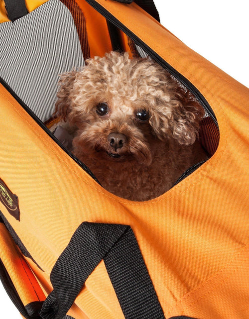 Load image into Gallery viewer, Pet Life ® '360° Vista View' Zippered Soft Folding Collapsible Durable Metal Framed Pet Dog Crate House Carrier

