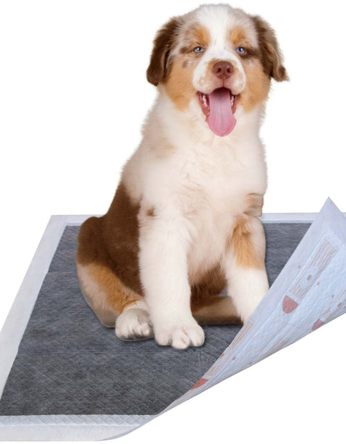 Load image into Gallery viewer, Pet Life ® 55 Grams Ultra Absorbent Charcoal Odor Eliminating Premium Dog Training Pads
