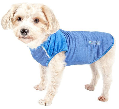 Load image into Gallery viewer, Pet Life ® Active 'Aero-Pawlse' Quick-Dry and 4-Way-Stretch Yoga Fitness Dog T-Shirt Tank Top
