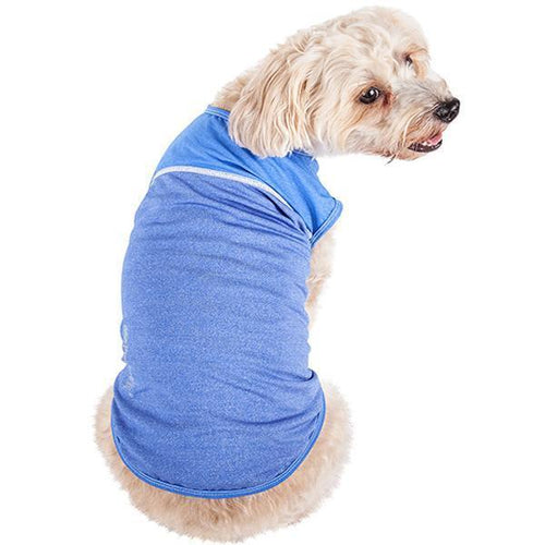 Load image into Gallery viewer, Pet Life ® Active 'Aero-Pawlse' Quick-Dry and 4-Way-Stretch Yoga Fitness Dog T-Shirt Tank Top
