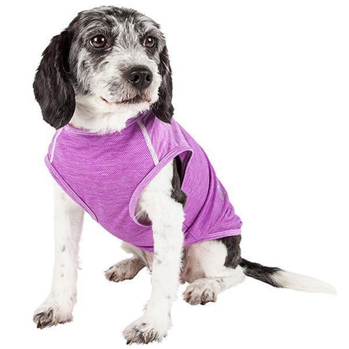 Load image into Gallery viewer, Pet Life ® Active 'Aero-Pawlse' Quick-Dry and 4-Way-Stretch Yoga Fitness Dog T-Shirt Tank Top

