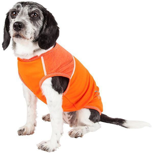 Load image into Gallery viewer, Pet Life ® Active 'Aero-Pawlse' Quick-Dry and 4-Way-Stretch Yoga Fitness Dog T-Shirt Tank Top
