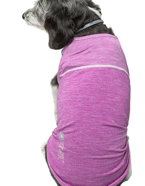 Load image into Gallery viewer, Pet Life ® Active 'Aero-Pawlse' Quick-Dry and 4-Way-Stretch Yoga Fitness Dog T-Shirt Tank Top
