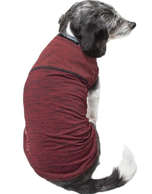 Load image into Gallery viewer, Pet Life ® Active 'Aero-Pawlse' Quick-Dry and 4-Way-Stretch Yoga Fitness Dog T-Shirt Tank Top
